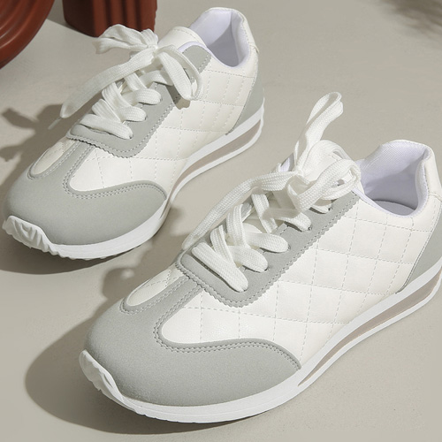 DD544  퀄팅 빅사이즈 스니커즈